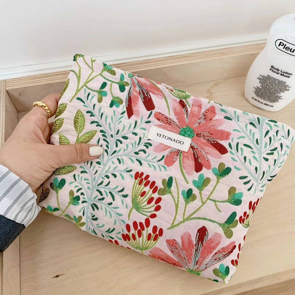 Gerbera Flower Cosmetic Bag