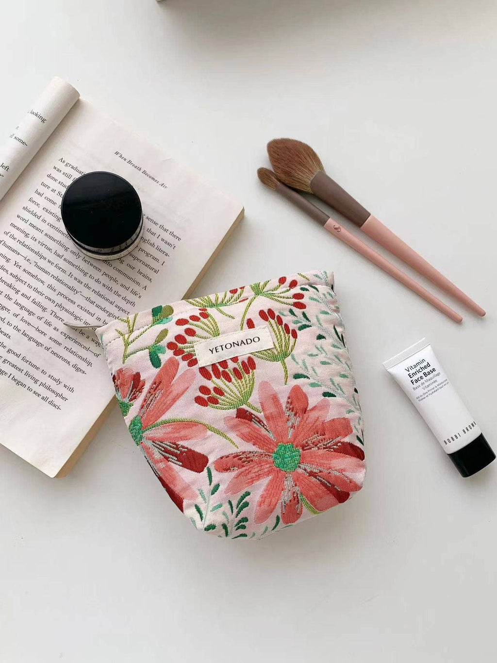 Gerbera Flower Cosmetic Bag
