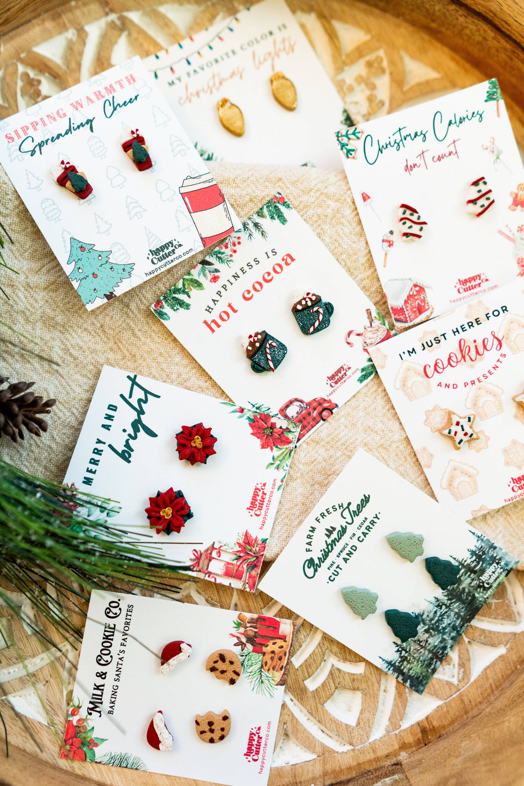 Christmas Tree Cake Treat Studs