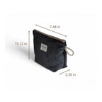 Corduroy Large Makeup Bag – Charcoal Gray