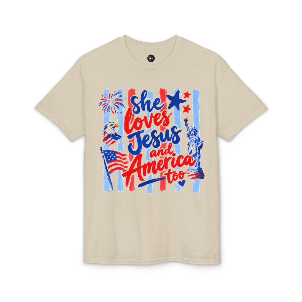 She Loves Jesus and America Too T-Shirt