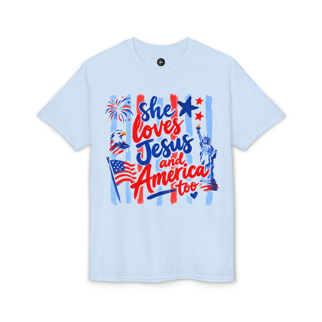 She Loves Jesus and America Too T-Shirt