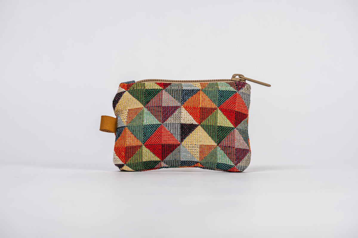 Kaleidoscope Card Pouch | Multicolor Geometric Design