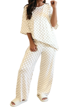 Bailey Checkered Two-Piece Lounge Set