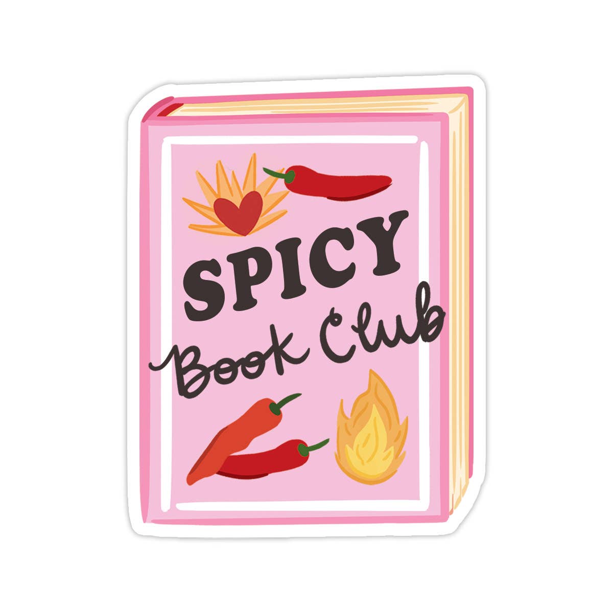 Spicy Book Club Vinyl Sticker