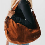 Hazel Hobo Shoulder Bag with Tassel