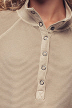 Faith Thermal Knit Henley Pullover