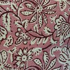 Floral Jacquard Squared Makeup Bag – Ecru & Pink