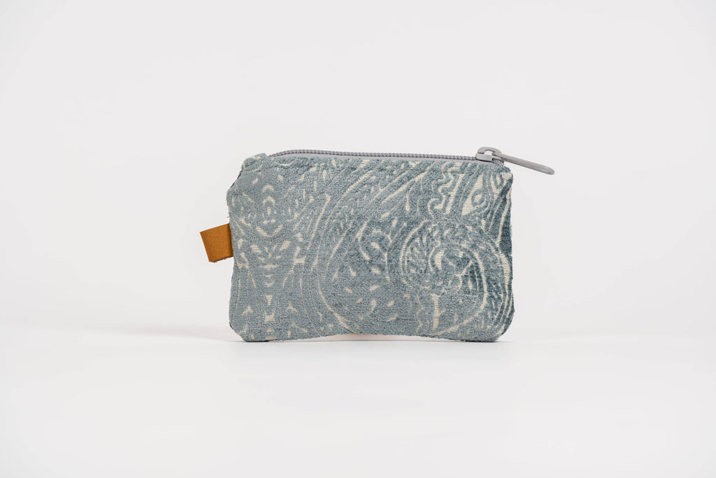 Caroline Card Pouch | Blue Ivory Print