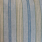 Striped Jacquard Large Makeup Bag – Blue & Green