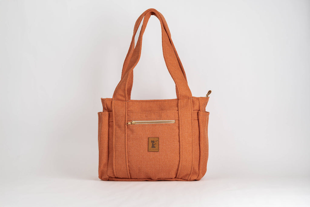 Sunset Travel Tote | Burnt Orange Trolley Bag