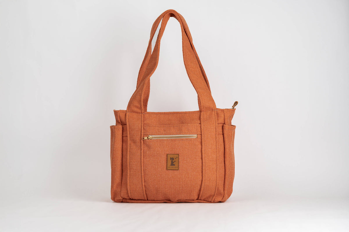 Sunset Travel Tote | Burnt Orange Trolley Bag