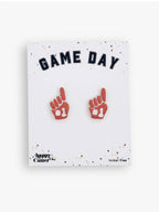 Custom Team Color Earrings | Foam Finger #1 Earrings