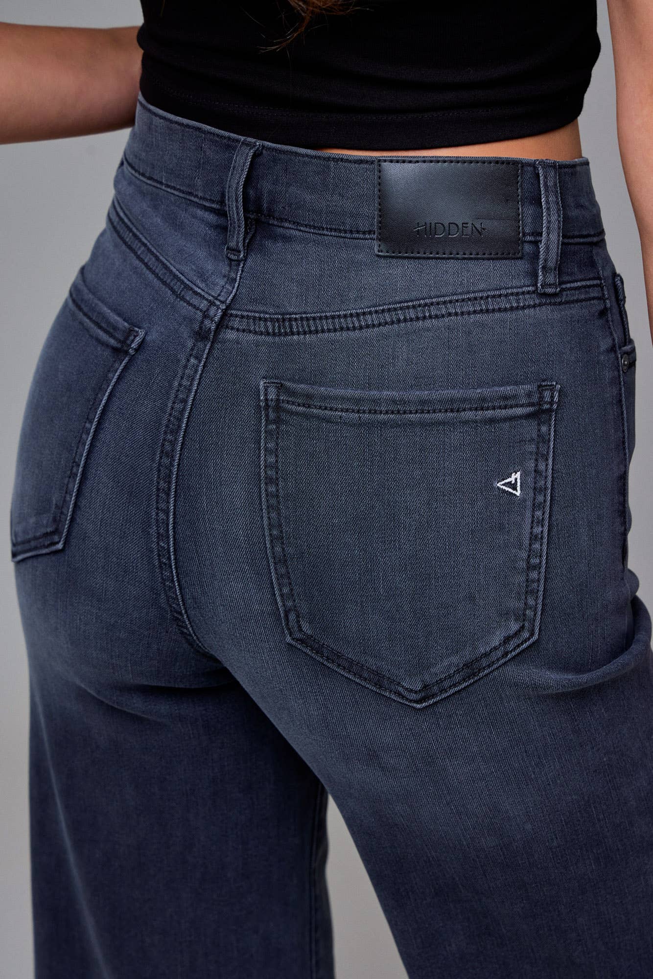 Lily Black High Rise Dad Jean