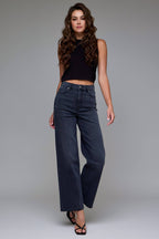 Lily Black High Rise Dad Jean