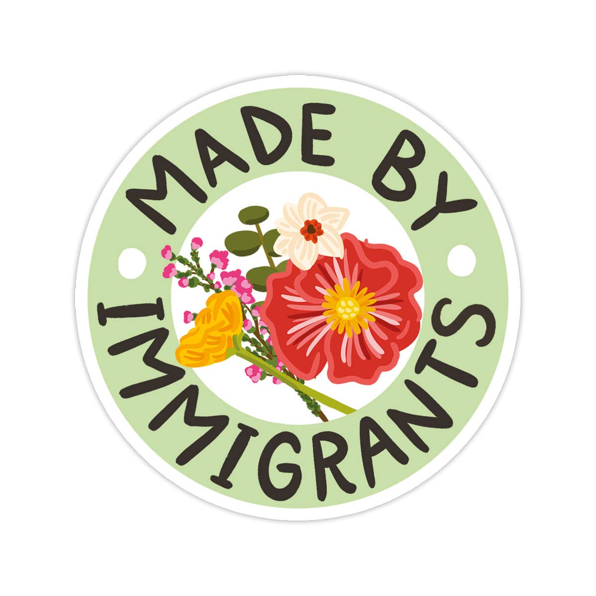 Made By Immigrants Vinyl Sticker