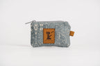 Caroline Card Pouch | Blue Ivory Print