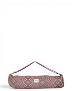 Geometric Jacquard Yoga Mat Bag – Pink & Lilac