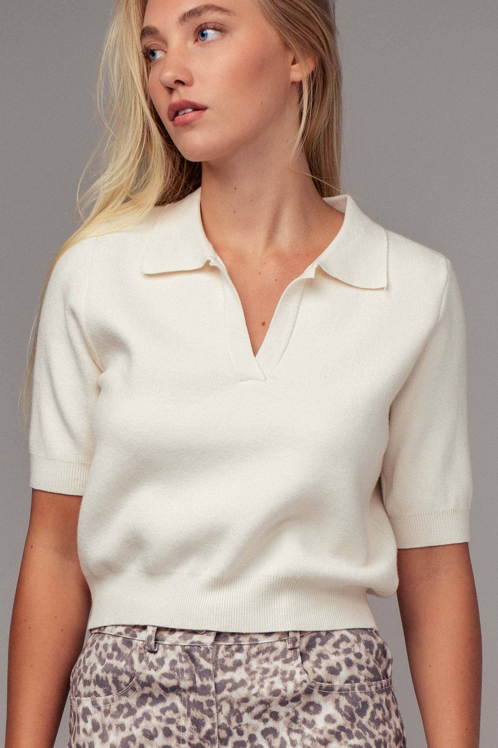 Marie Lightweight Knit Polo