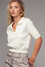 Marie Lightweight Knit Polo