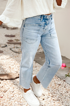Ember Frayed Light Wash Jeans