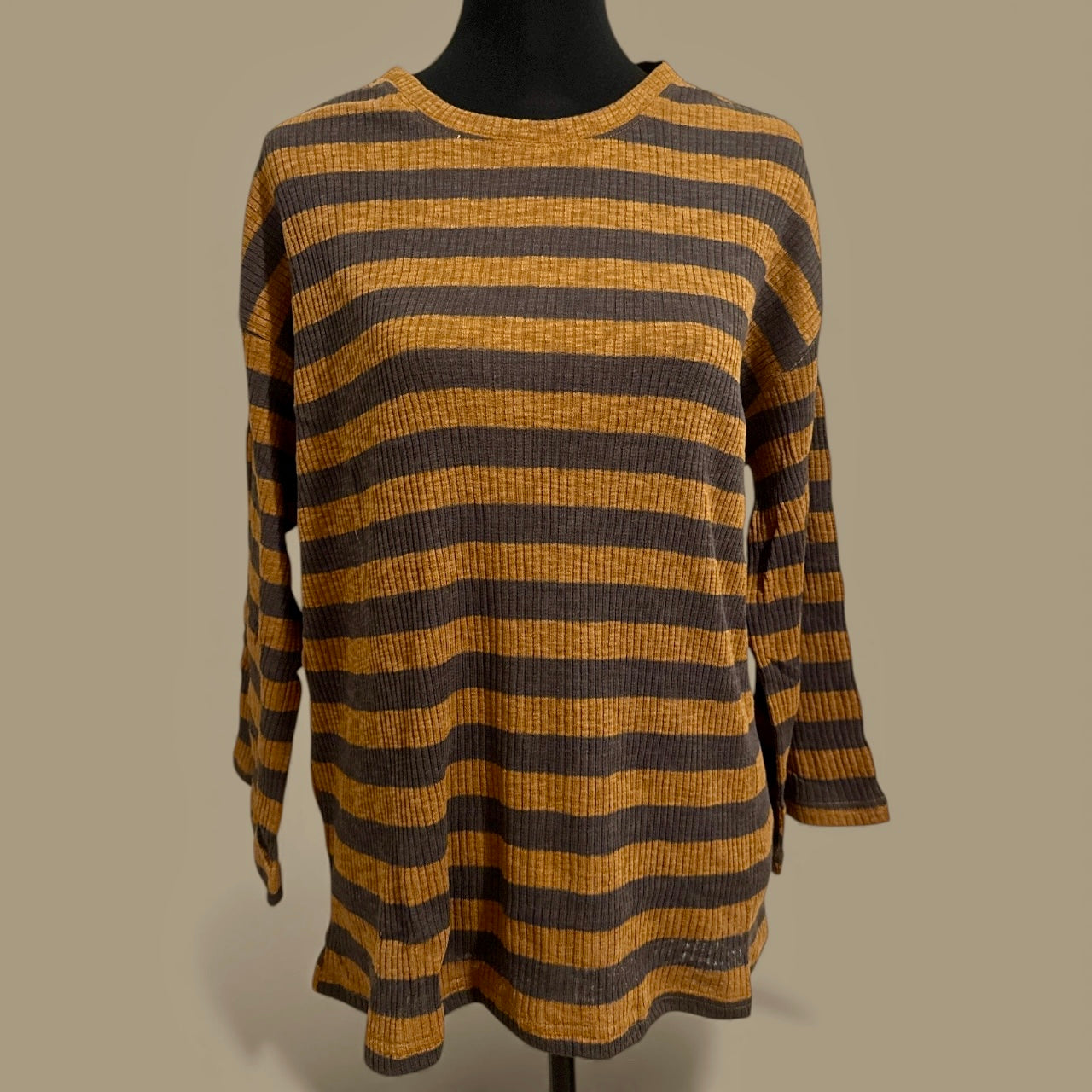 Rose Ribbed Long Sleeve