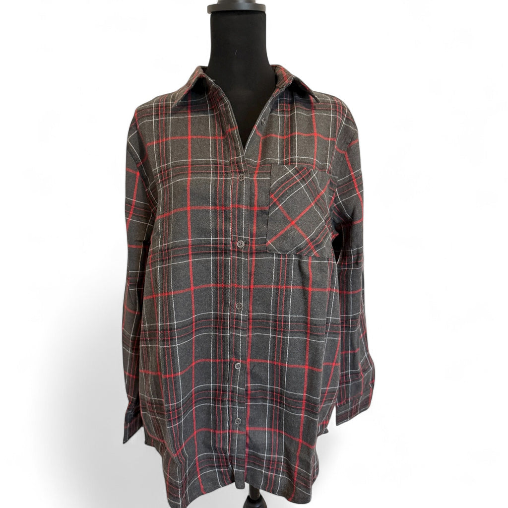 Dora Classic Loose Fit Plaid Shirt