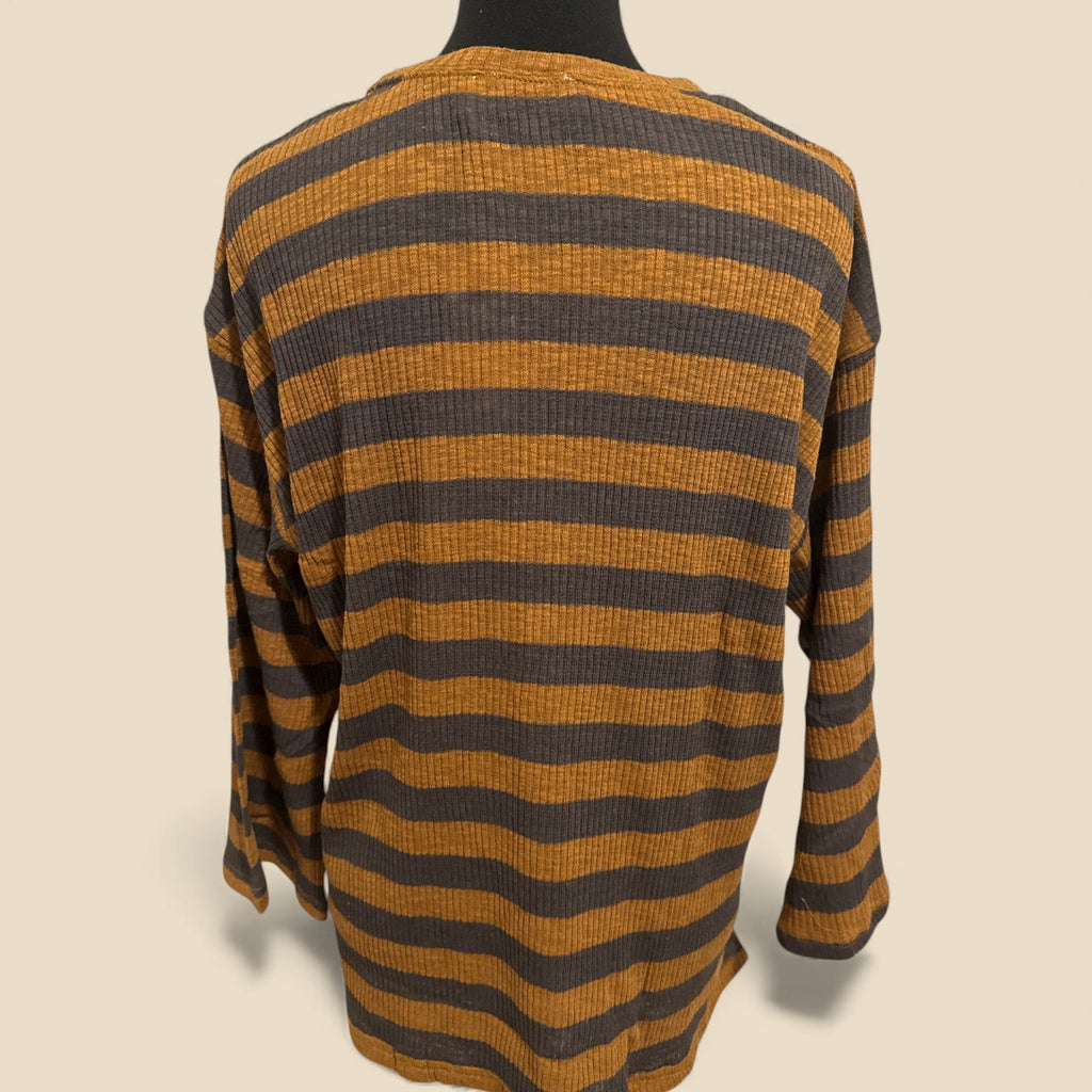 Rose Ribbed Long Sleeve