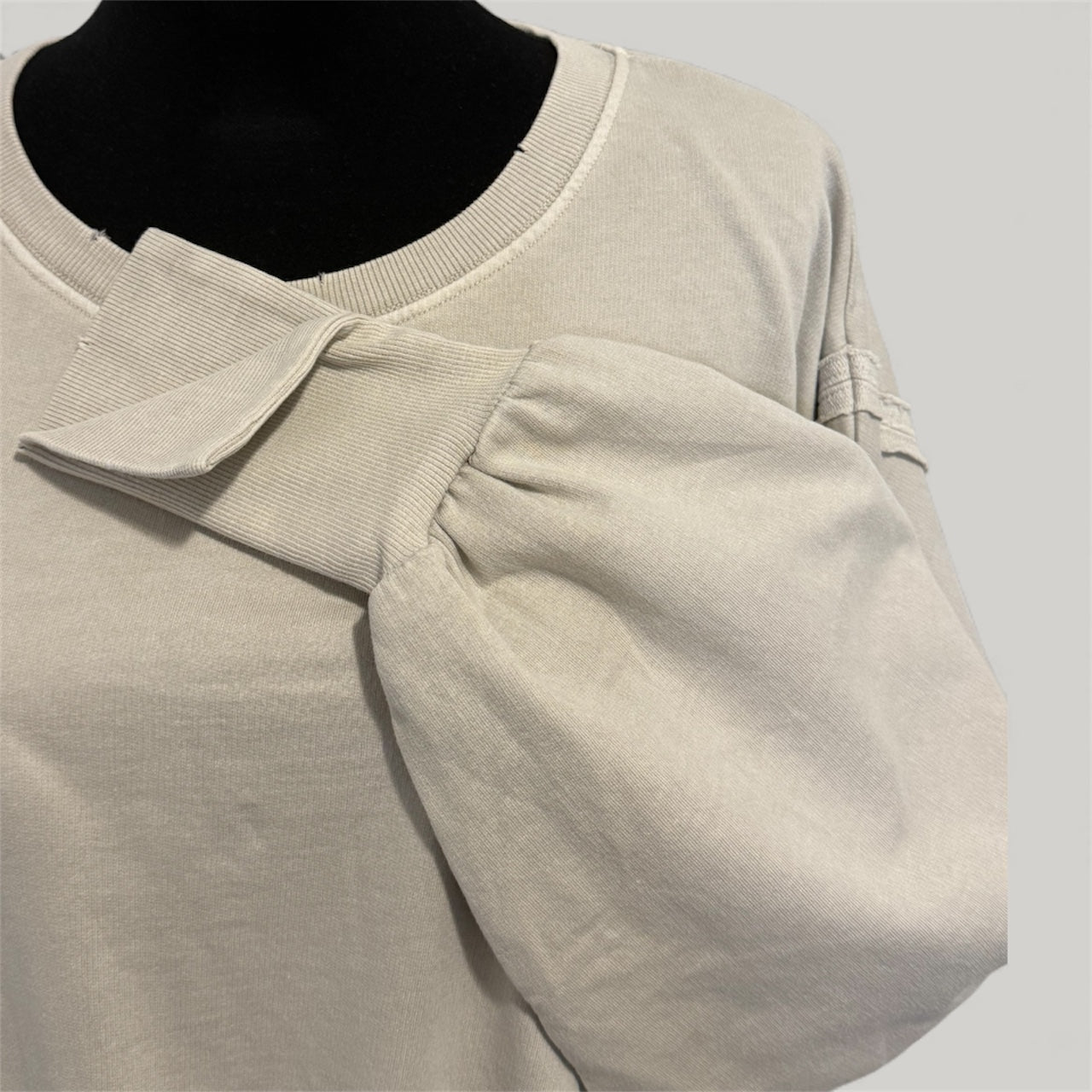 Yazmin Round Neck Hi-Lo Sweatshirt