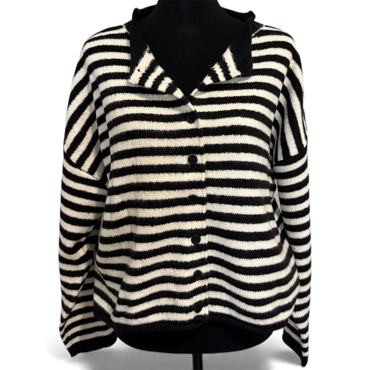 Shay Striped Buttondown Cardigan