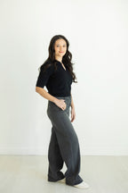 Lily Black High Rise Dad Jean