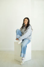 Shay Striped Buttondown Cardigan