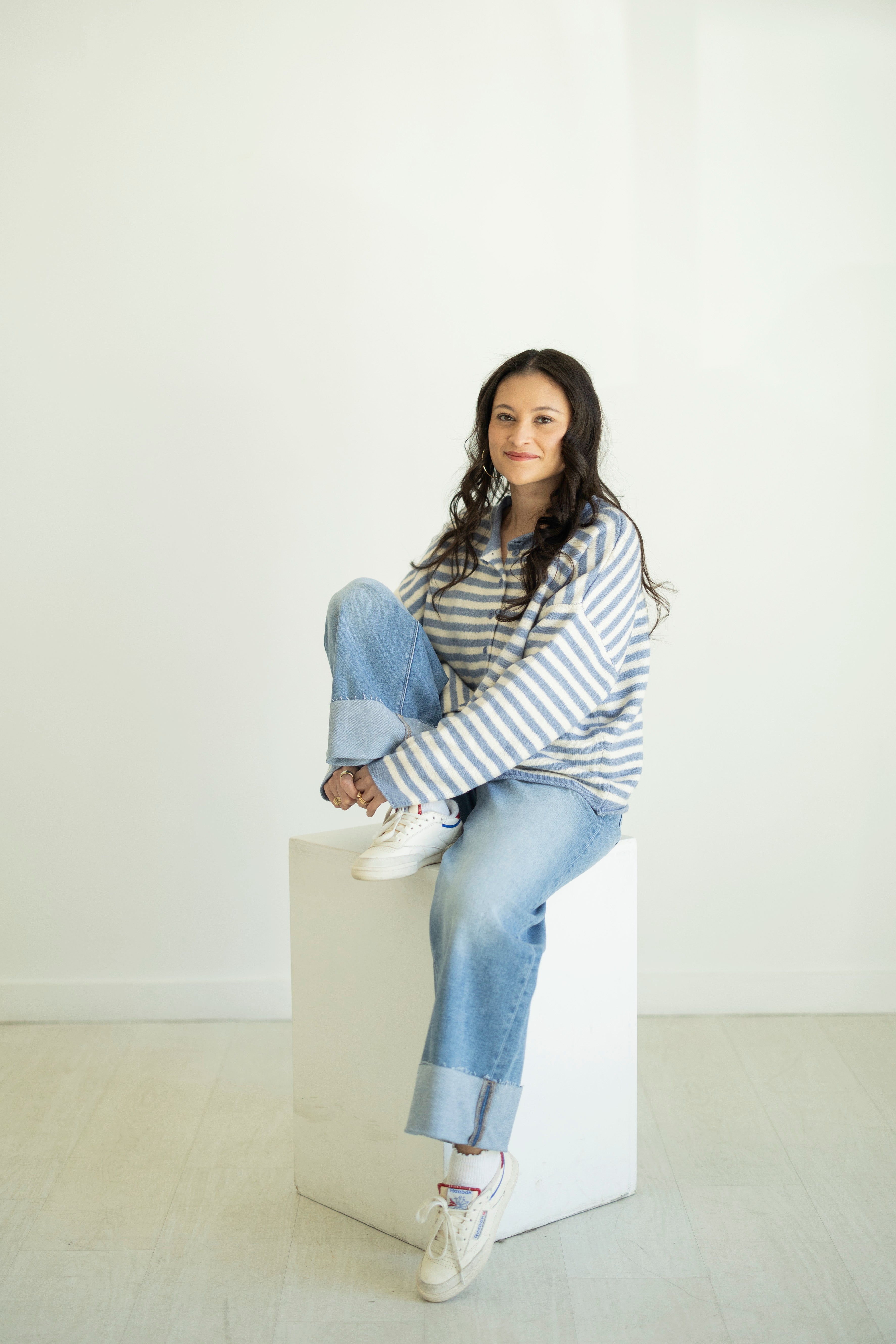 Shay Striped Buttondown Cardigan