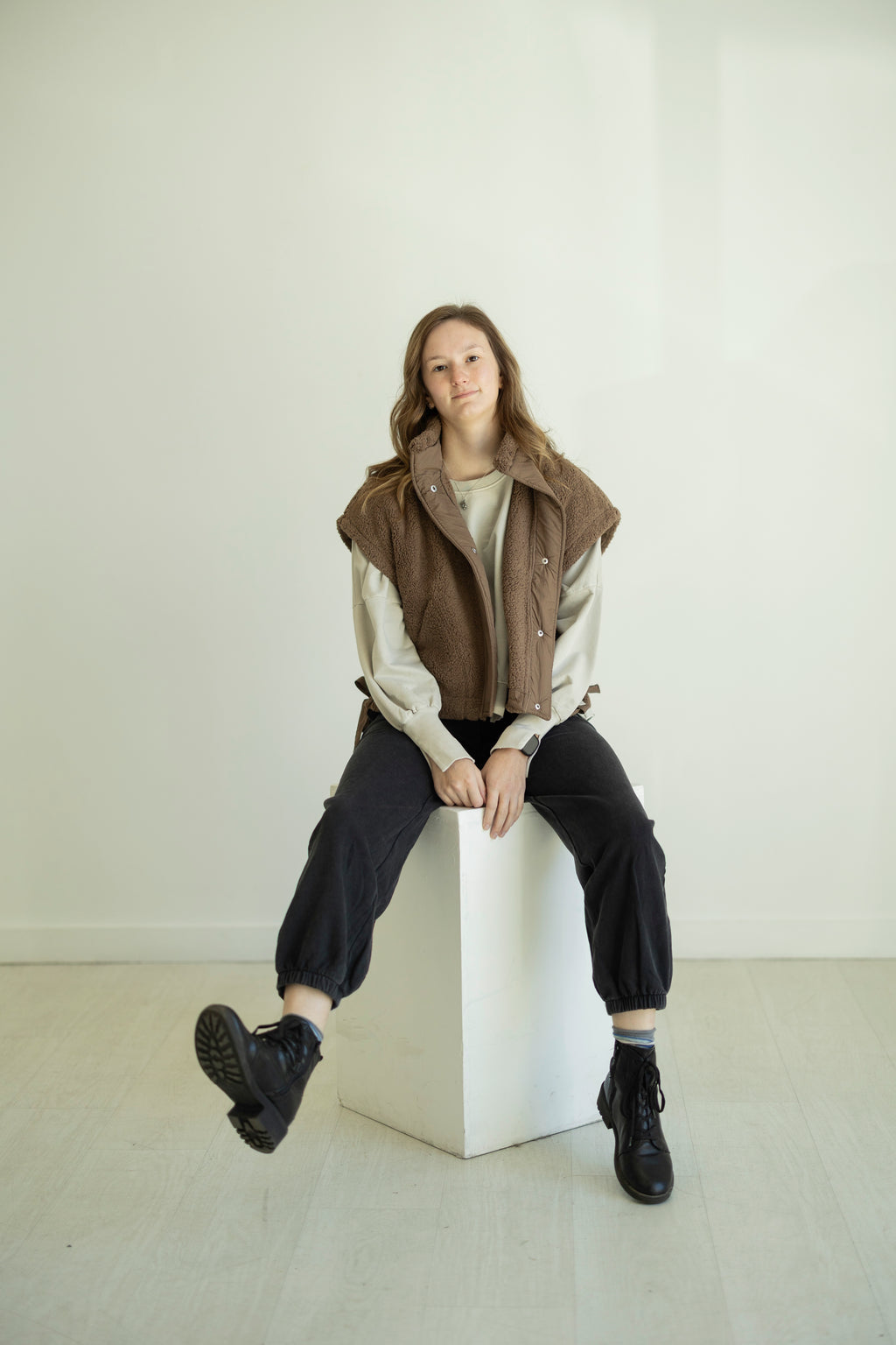 Tori Quilted Sherpa Vest