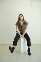 Tori Quilted Sherpa Vest