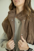 Tori Quilted Sherpa Vest