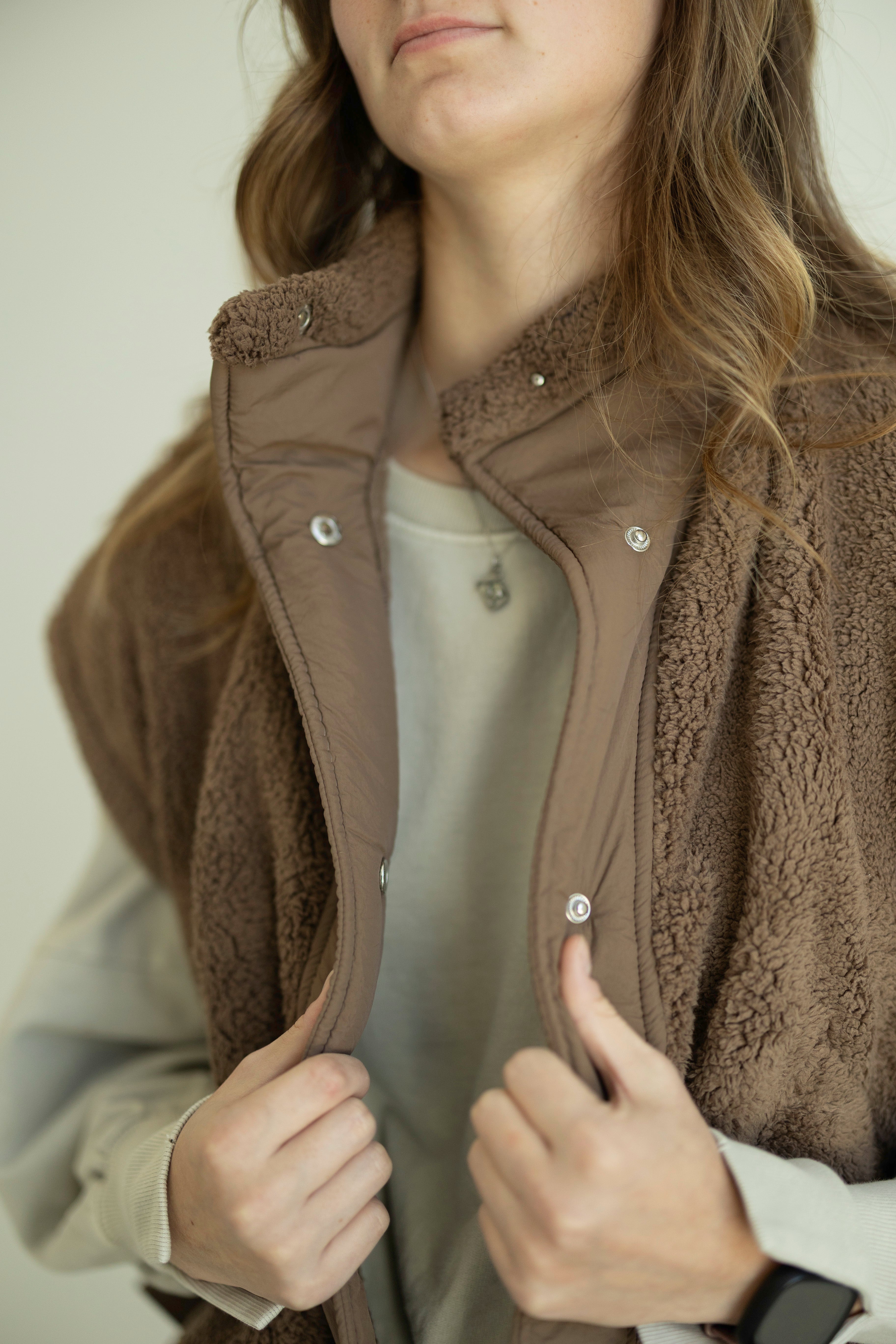 Tori Quilted Sherpa Vest