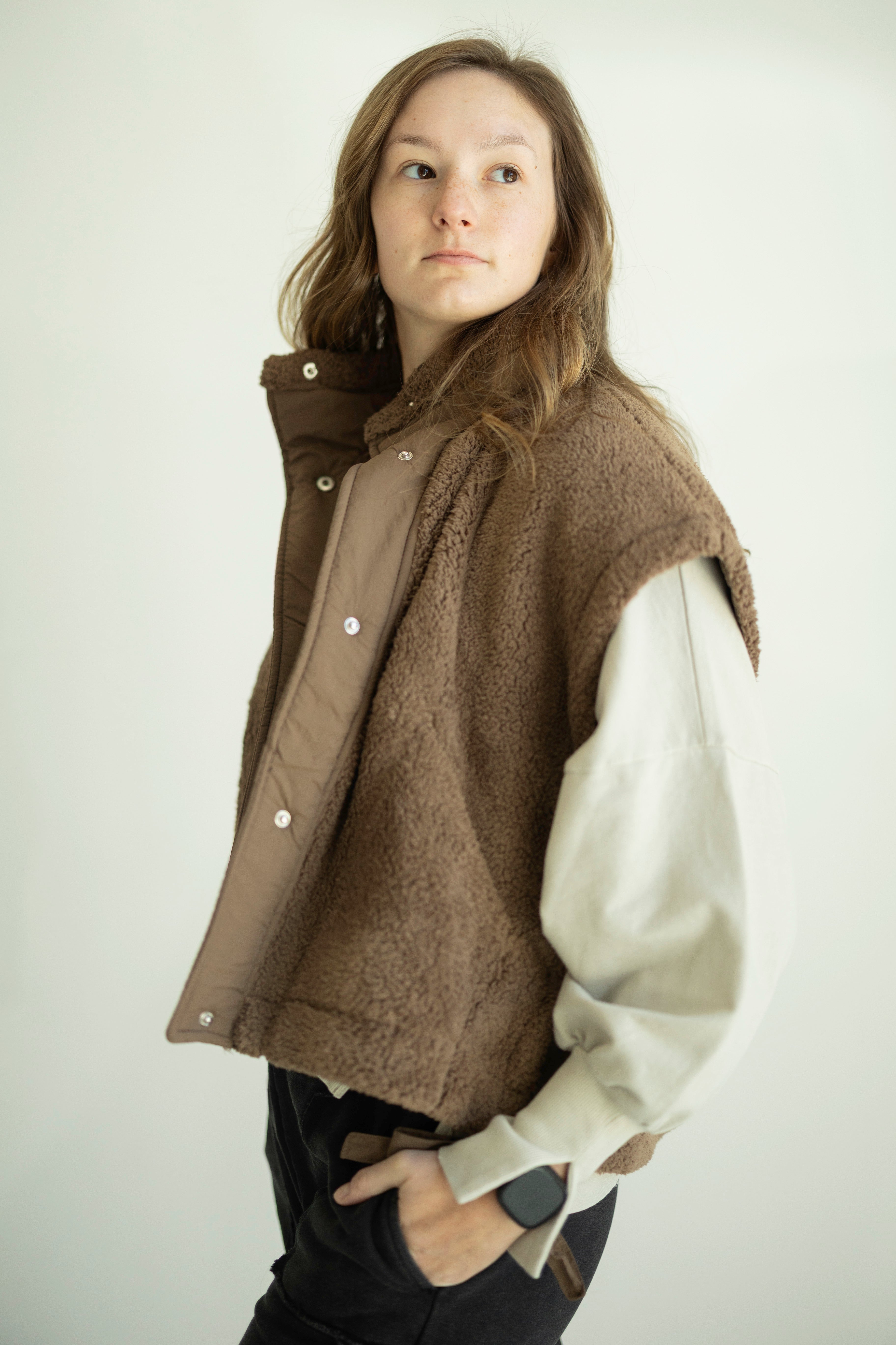 Tori Quilted Sherpa Vest