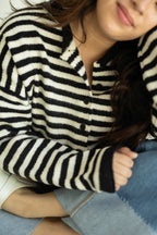 Shay Striped Buttondown Cardigan