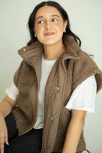 Tori Quilted Sherpa Vest