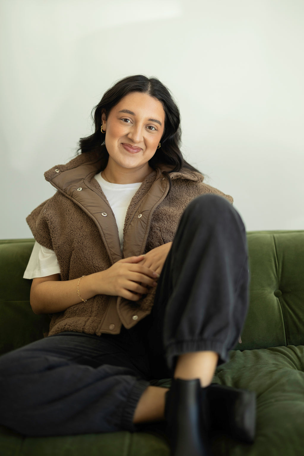 Tori Quilted Sherpa Vest
