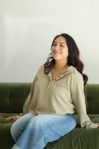 Faith Thermal Knit Henley Pullover