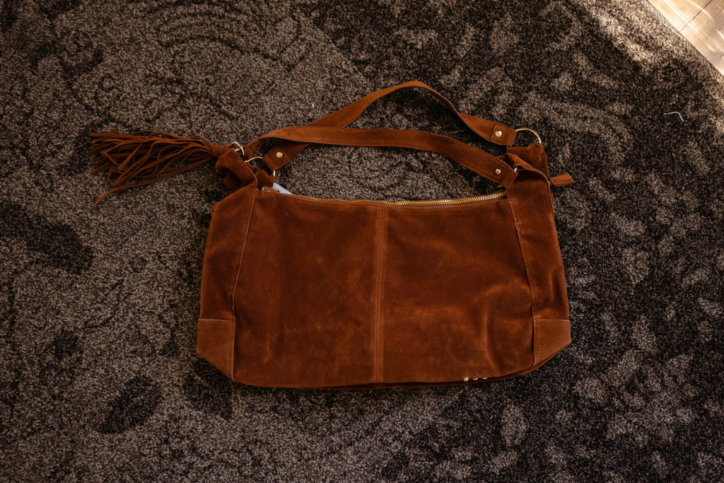 Hazel Hobo Shoulder Bag with Tassel