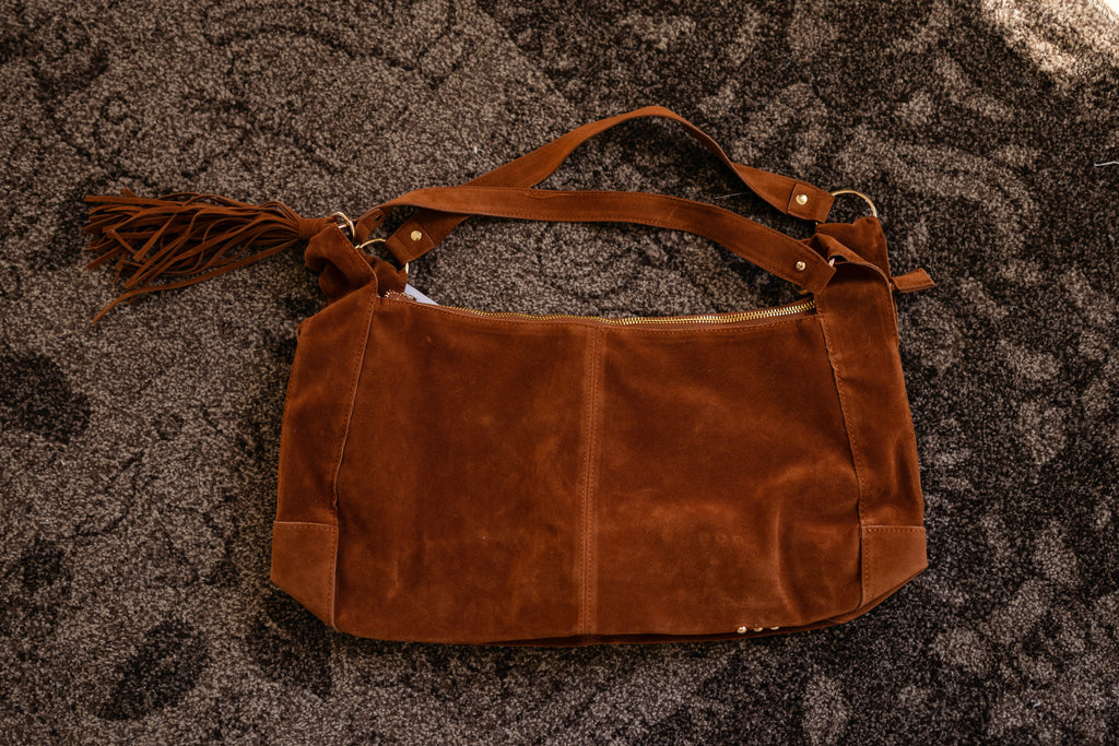 Hazel Hobo Shoulder Bag with Tassel