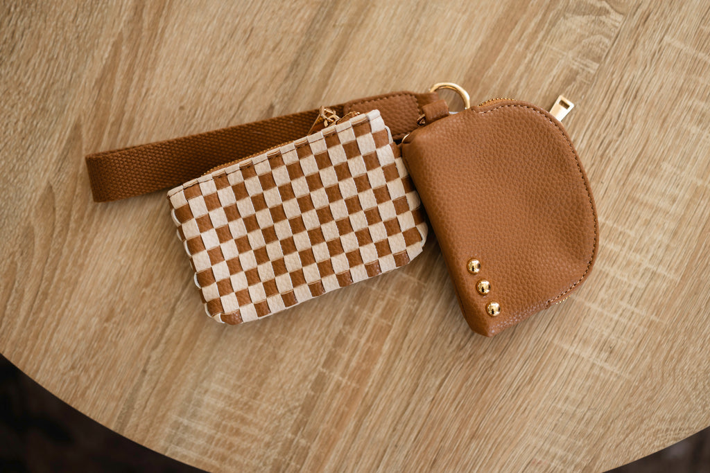 Wonderlust Woven Dual Pouch Wristlet