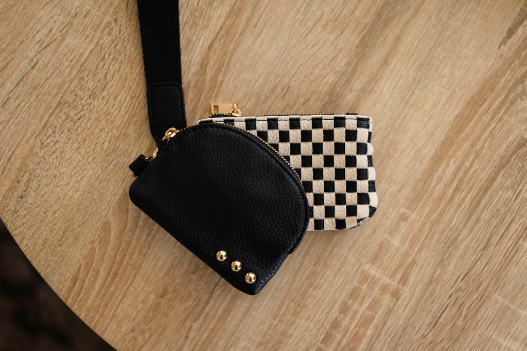Wonderlust Woven Dual Pouch Wristlet