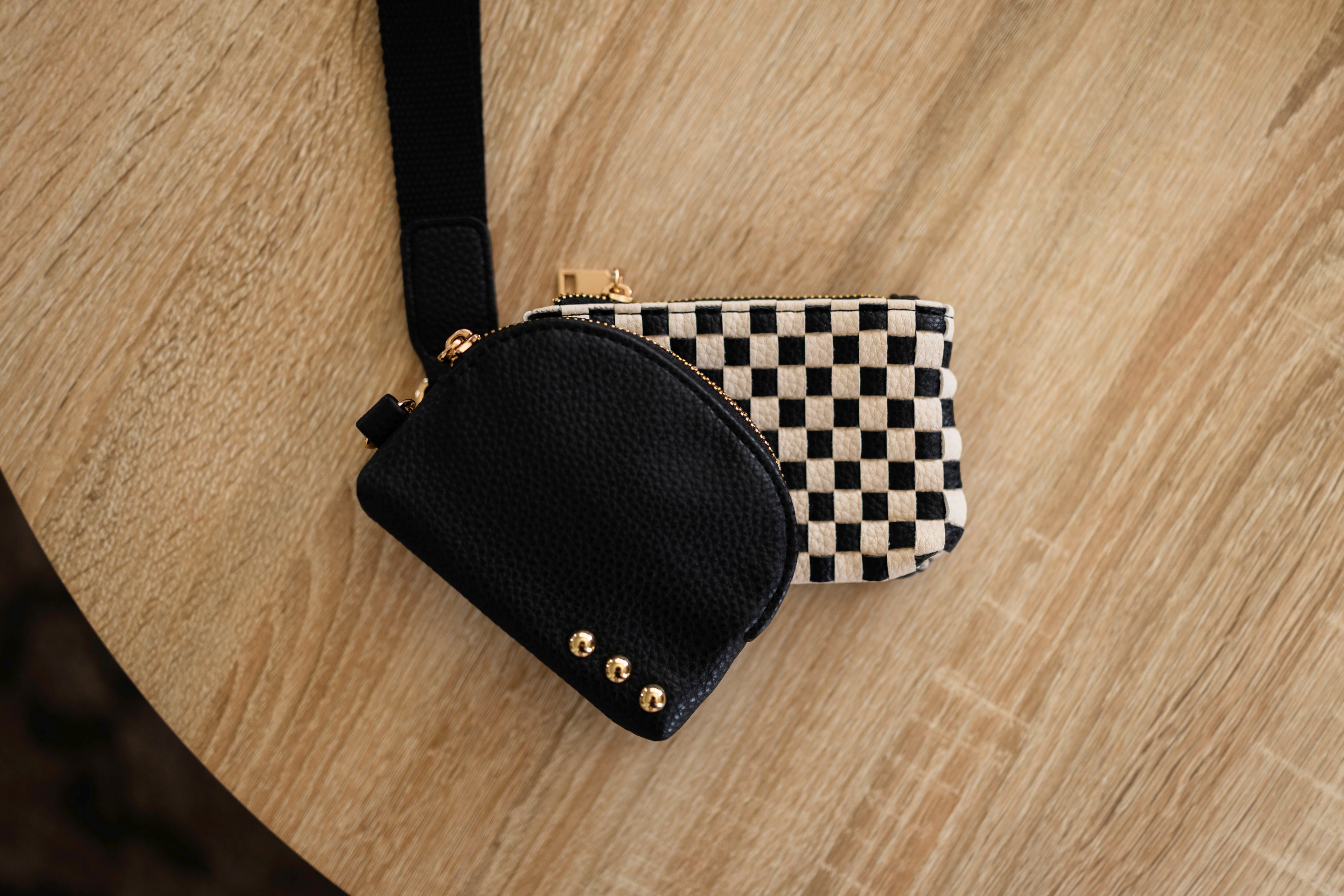 Wonderlust Woven Dual Pouch Wristlet