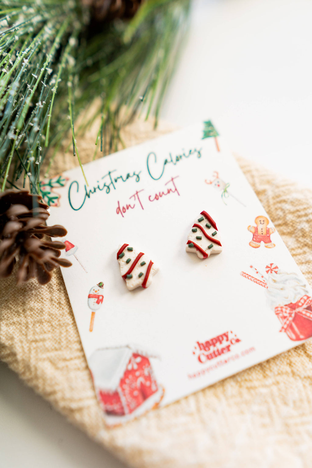 Christmas Tree Cake Treat Studs