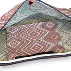 Geometric Jacquard Yoga Mat Bag – Pink & Lilac