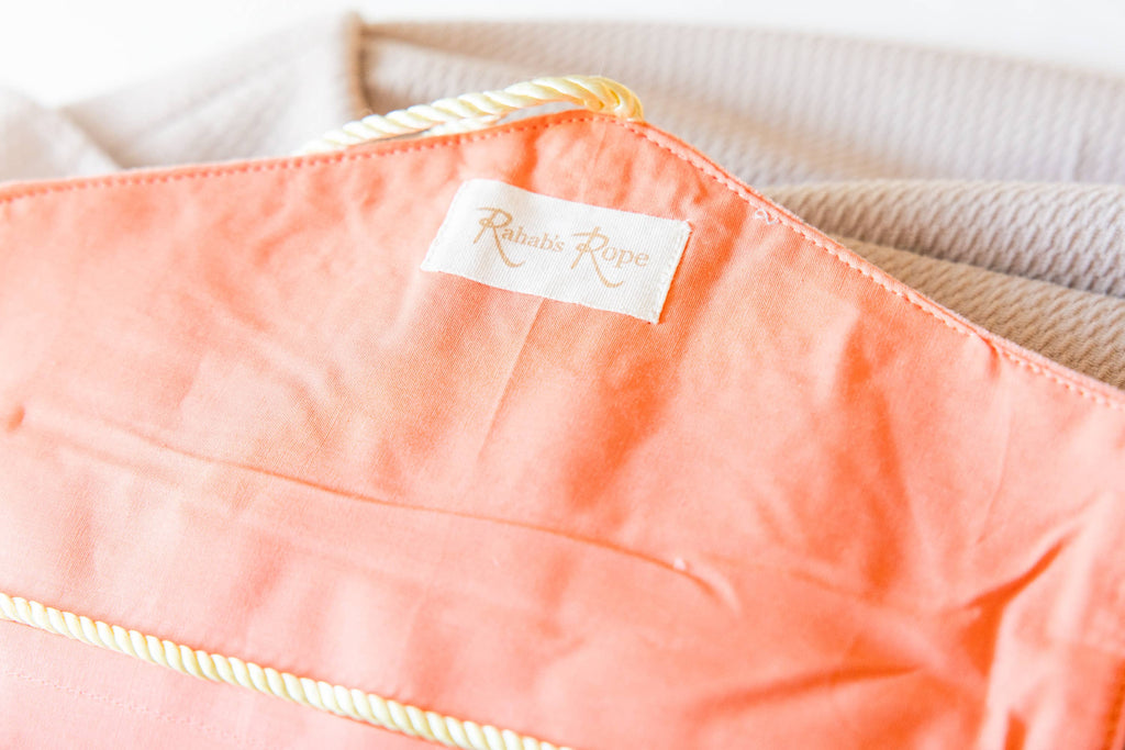 Embroidered Velvet Jewelry Organizer in Coral